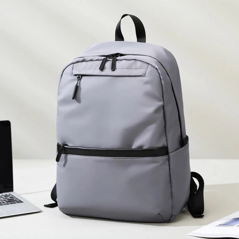1 14 Inch Large Capacity Leisure Schoolbag Sports Simple Men And Women Universal Computer Backpack With Pendant - Clikcy