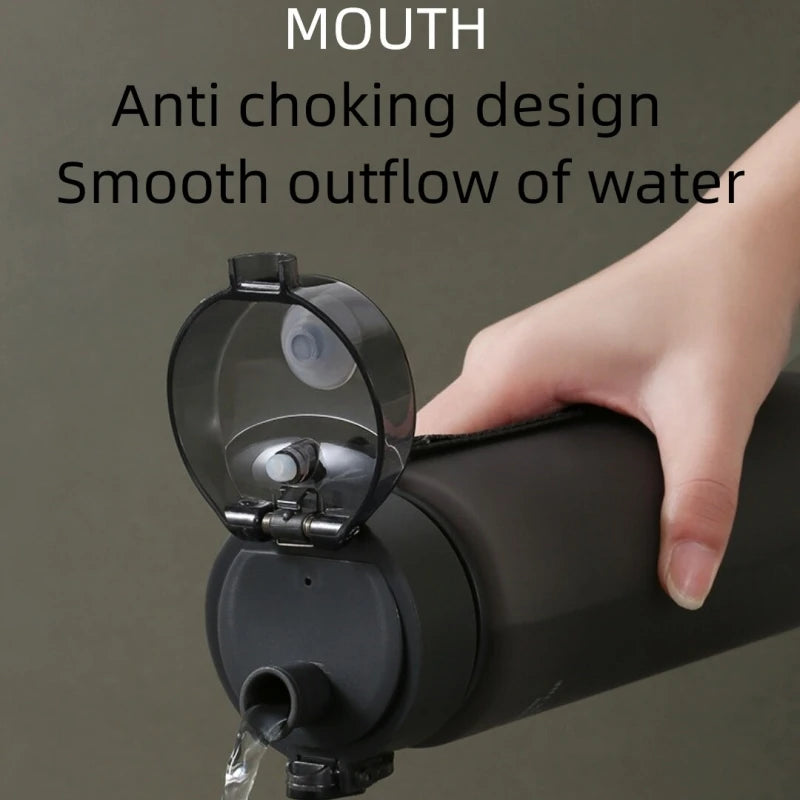 1-2PCS Portable BPA Free Leak Proof Sports&Fitness Frosted Water Bottle High Quality Children and Adults Casual Water Cup - Clikcy