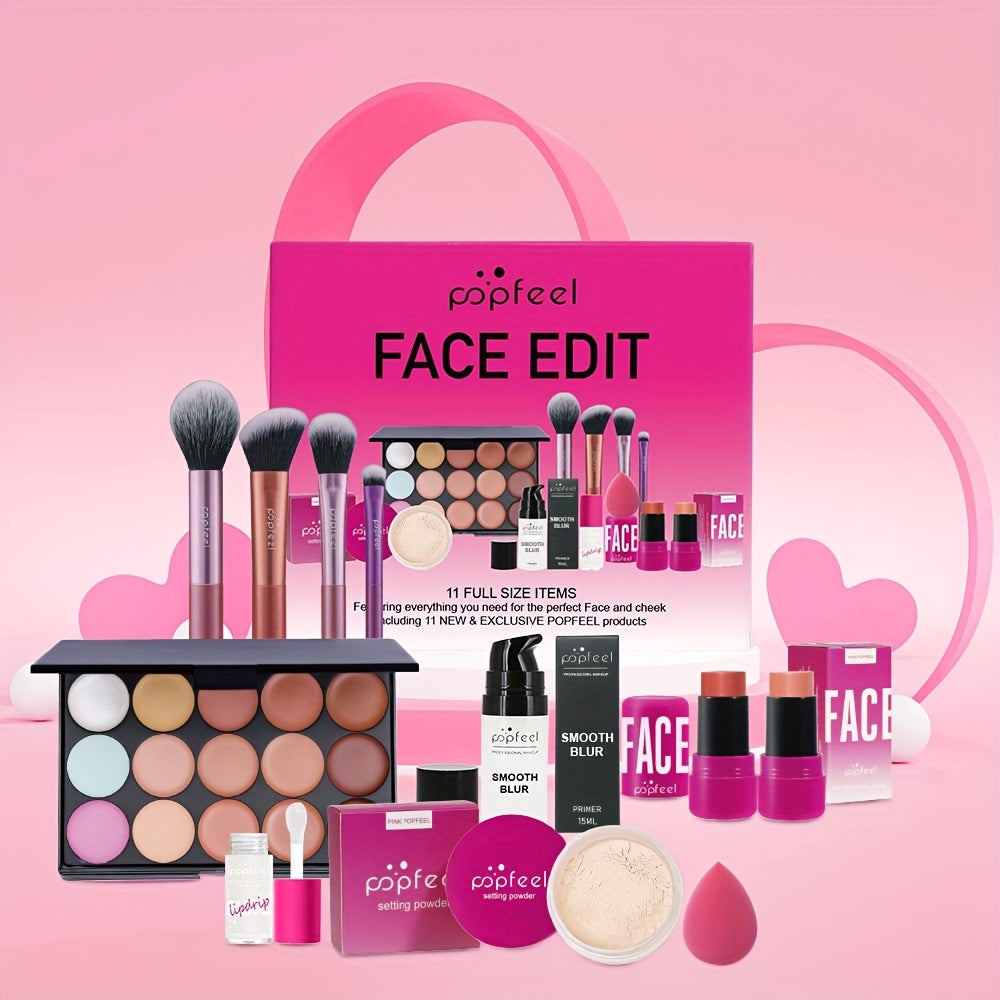 Cosmetics Makeup Set 11pcs set, perfect for giving as gifts on holidays to mothers, partners, and best friends - Clikcy