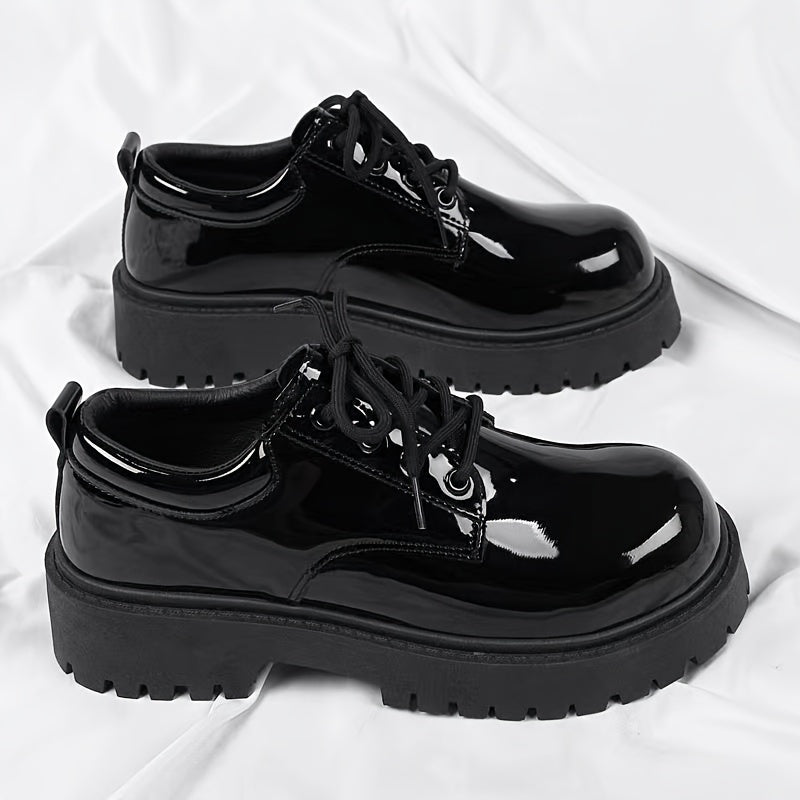 2024 Men's Casual & Business Faux Shoes - Sleek, Durable Microfiber with Rubber Sole for All Seasons - Clikcy