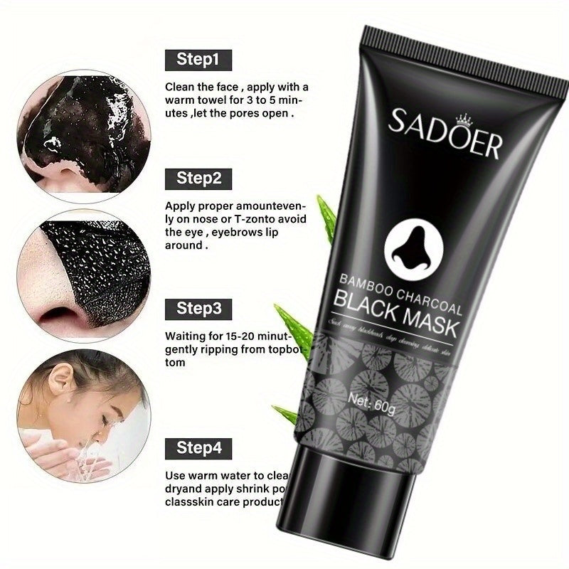 Bamboo Charcoal Facial Cleanser Facial Mask Cleans Pores And Moisturizes The Face, Deeply Cleans The Face, And Fine Pores Are Very Suitable for Oily Skin. Male And Female Facial Mask - Clikcy