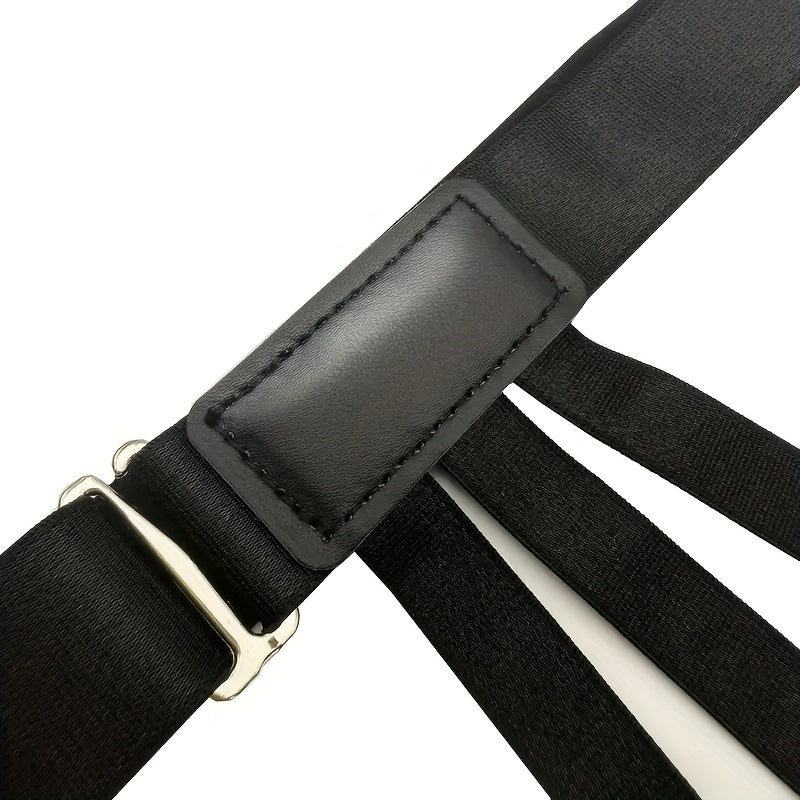 1/2pcs Men'S And Women'S Shirt Garter with Adjustable Shirt Tail Clip, with Anti Slip Lock to Keep The Shirt Tucked Into Pants As a Men'S Fashion Accessory - Clikcy