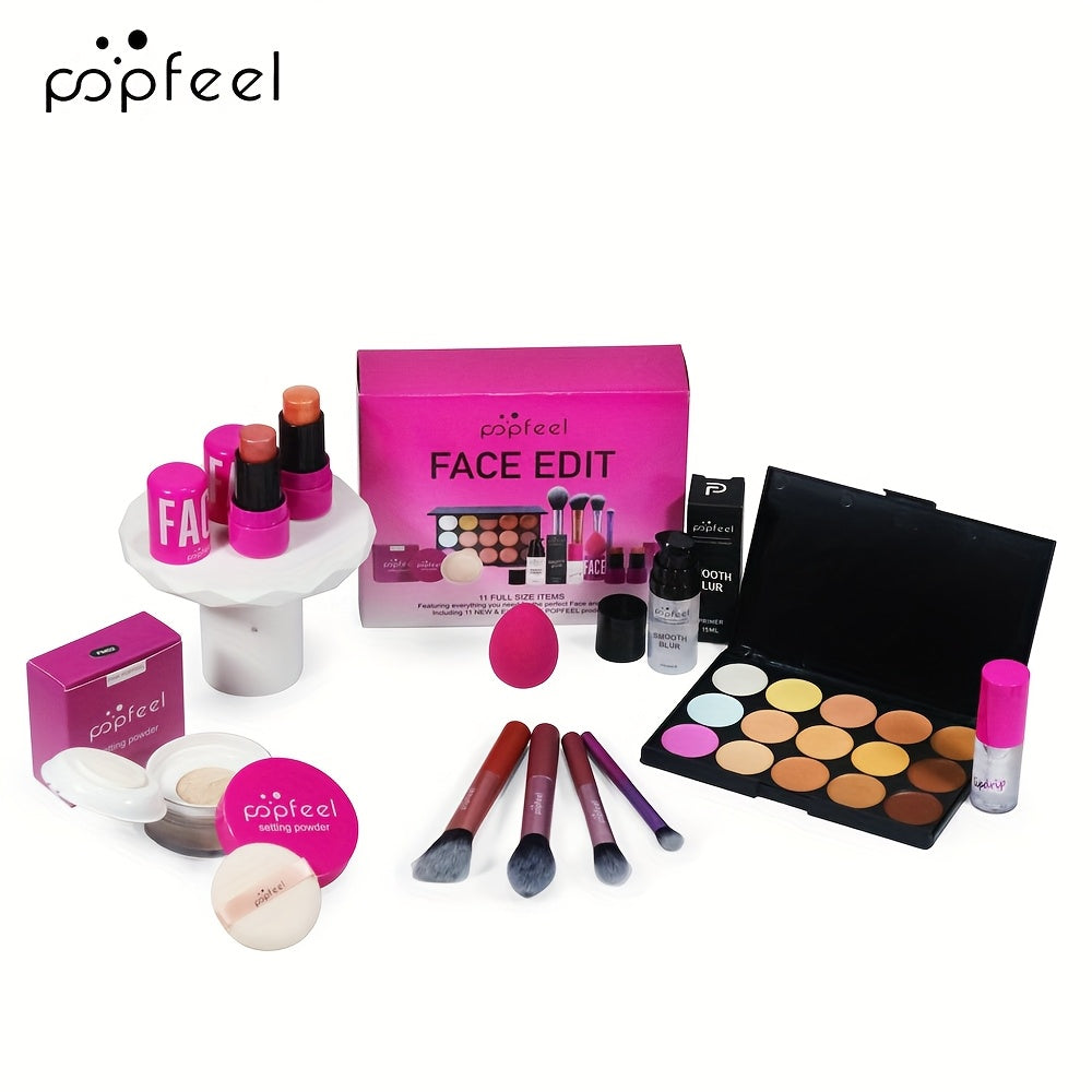 Cosmetics Makeup Set 11pcs set, perfect for giving as gifts on holidays to mothers, partners, and best friends - Clikcy