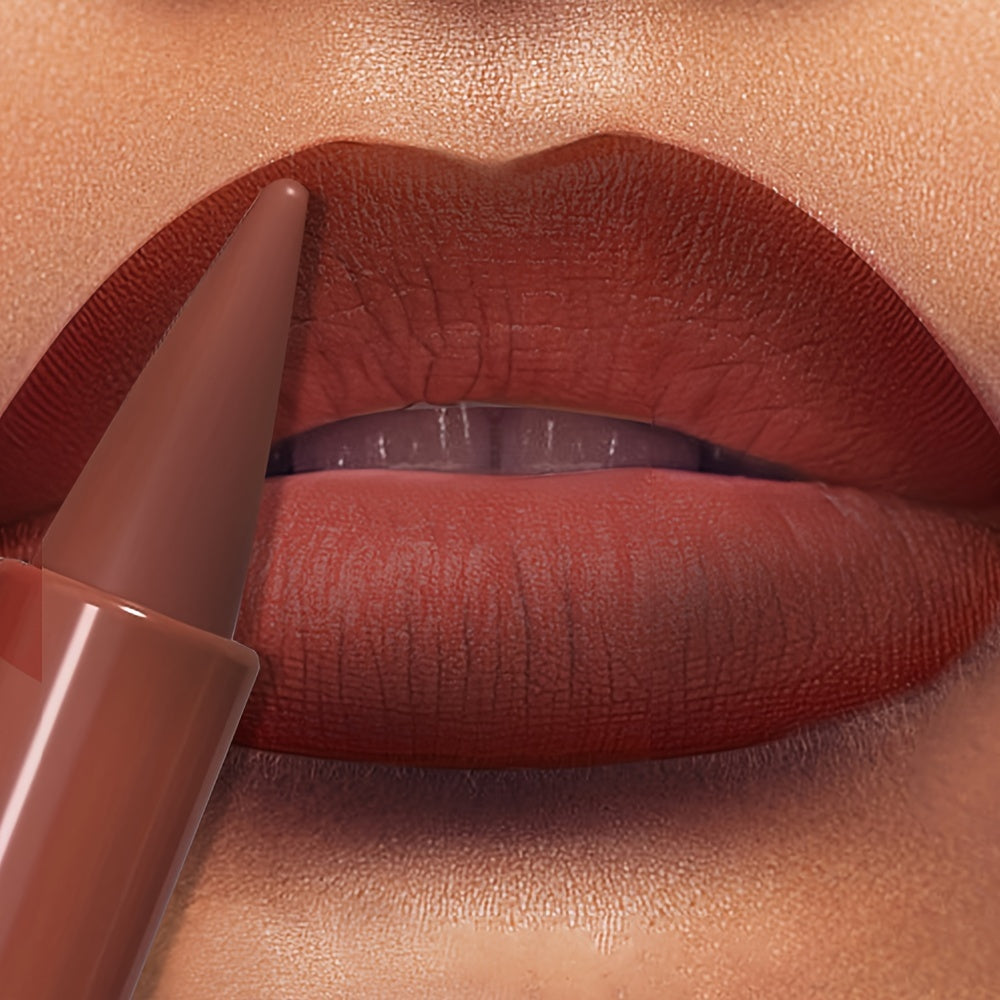 9-Color Gradient Lip Liner Matte Matte Lipstick Long-Lasting Waterproof Non-Stick Lipstick Perfect Gift - Clikcy