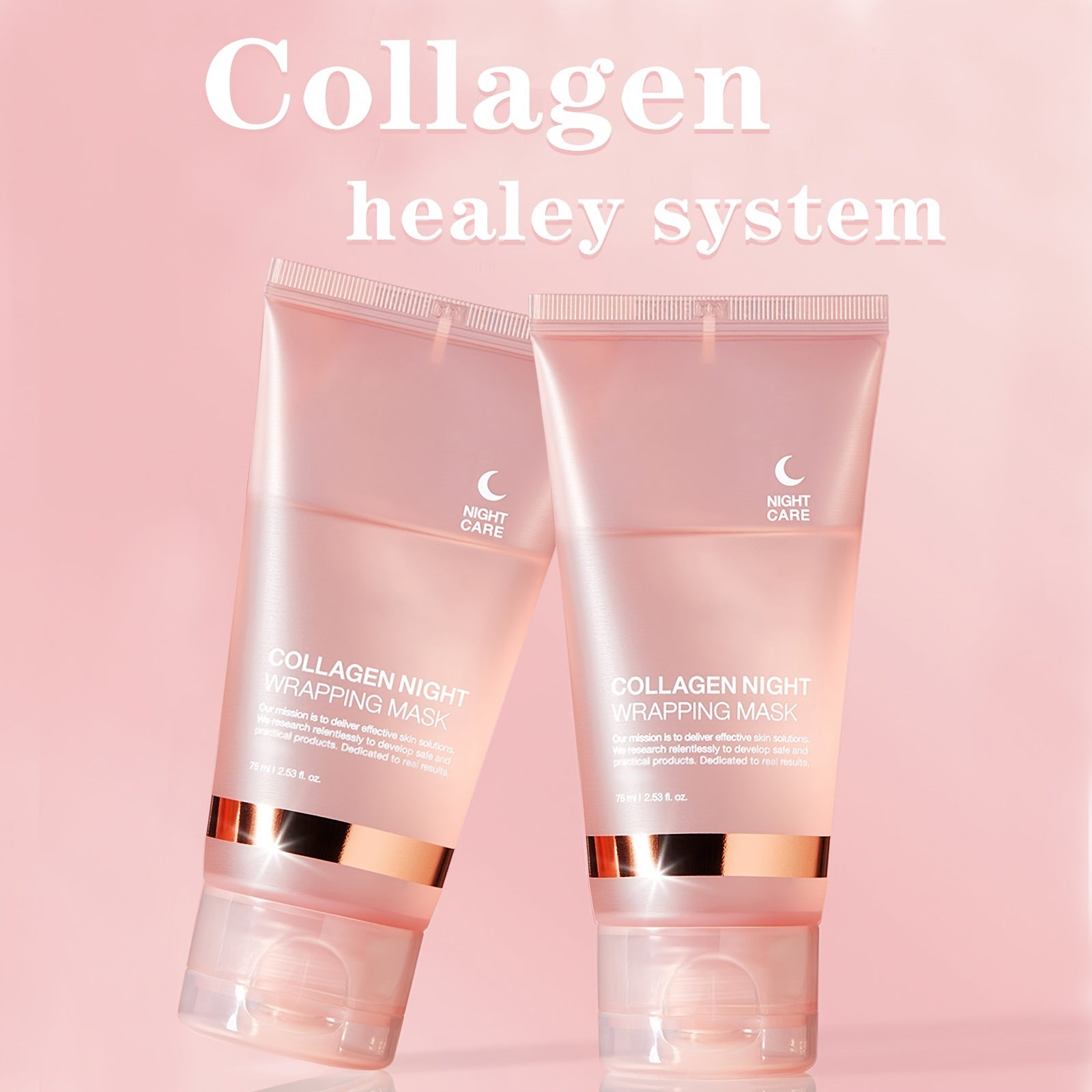 2.5 Fluid Ounces of Collagen Night Moisturizing Mask, Containing Hyaluronic Acid And Niacinamide, Enhances Skin Elasticity, Brightens Complexion, Hydrates, Tightens, And Smooths Fine Lines, Fragrance-Free, Suitable for All Sk - Clikcy