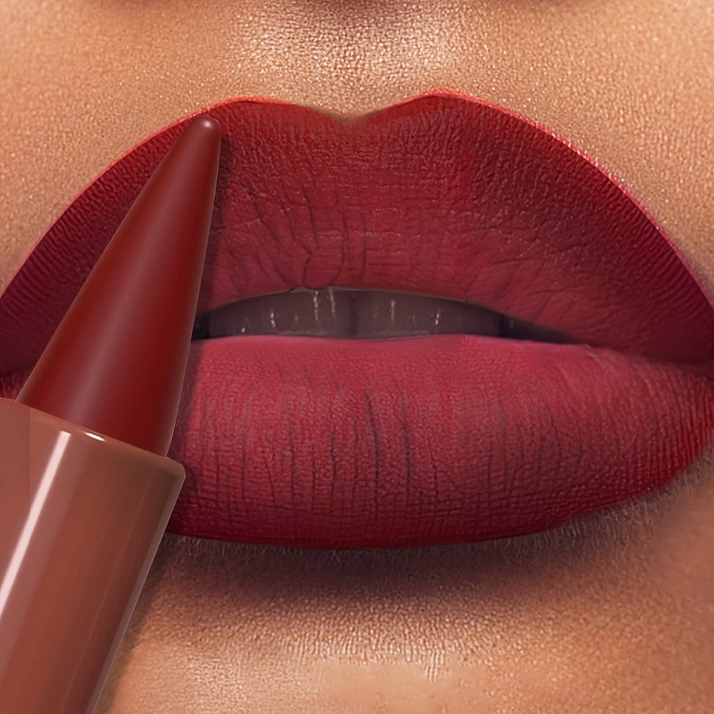 9-Color Gradient Lip Liner Matte Matte Lipstick Long-Lasting Waterproof Non-Stick Lipstick Perfect Gift - Clikcy
