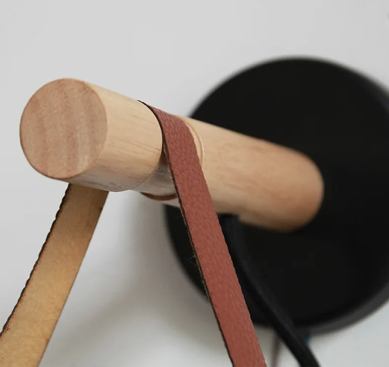 Aisilan LED Wall Lamps for Living Room/Bed Room/Corridor Wall Sconces Light E27 Bulb Nordic Wooden Wall Light - Clikcy