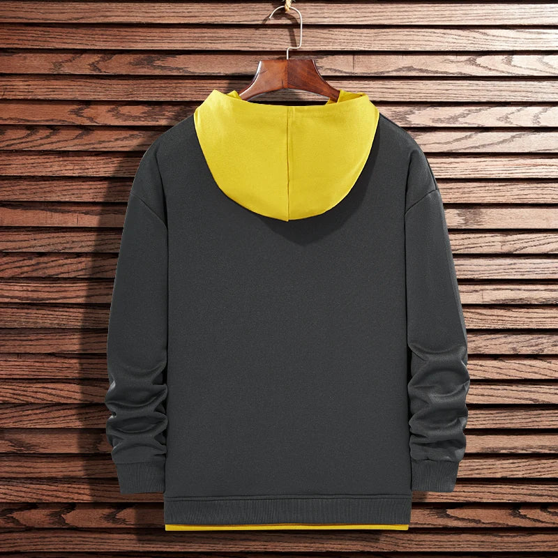 New Men Casual Hoodies Sweatshirts Mens Spring Autumn Solid Color Fashion Harajuku Streetwear Hoodies Sweatshirts Tops Male - Clikcy