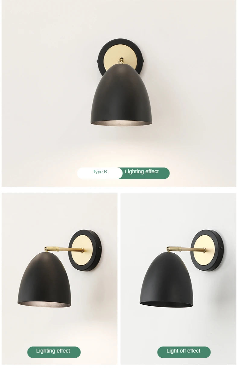 LED Wall Lamp for Bedroom Bedside Lamp Modern Lighting Mirror Front Lamp Living Dining Room Kitchen Sofa Background Wall Lights - Clikcy