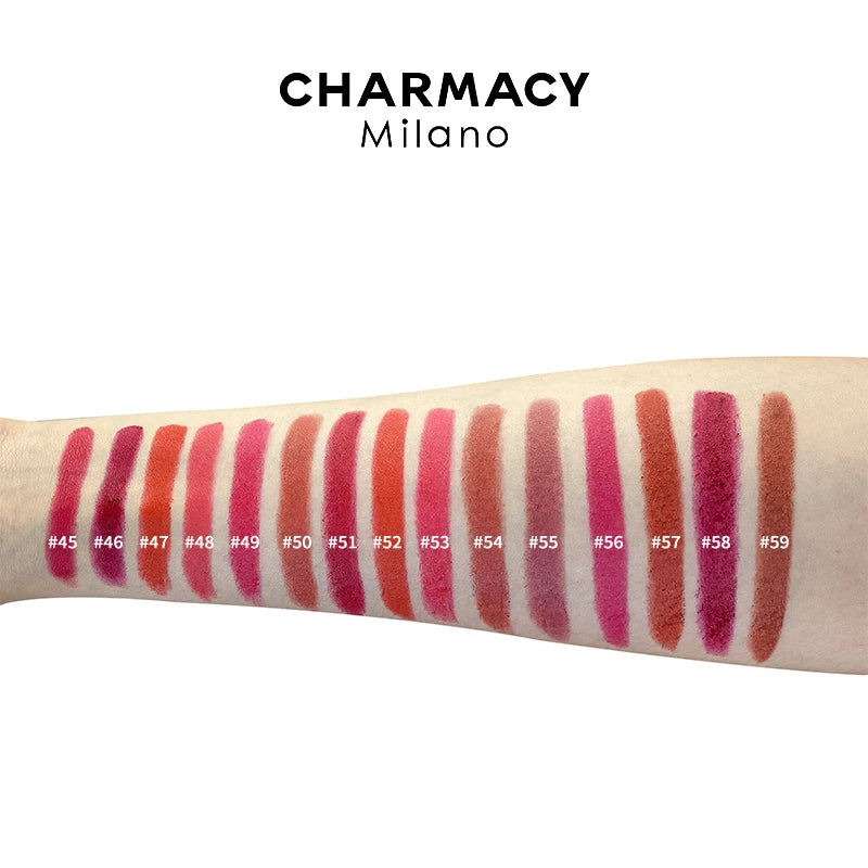CHARMACY Matte Durable Easy To Wear Lipstick Natural Matte Red Velvet Lip Stick Lip Coloring Makeup Women Beauty Cosmetics - Clikcy