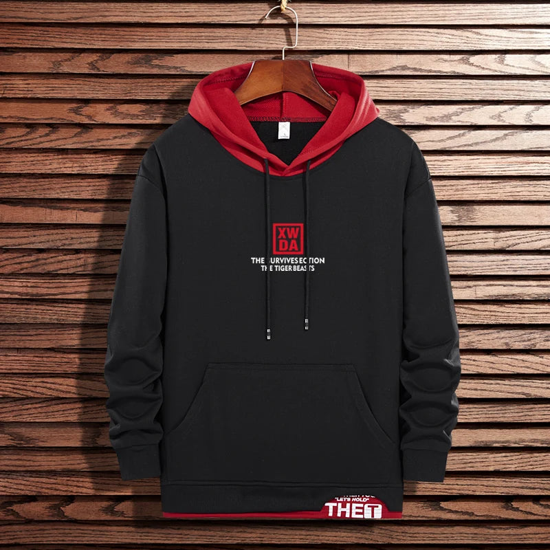 New Men Casual Hoodies Sweatshirts Mens Spring Autumn Solid Color Fashion Harajuku Streetwear Hoodies Sweatshirts Tops Male - Clikcy