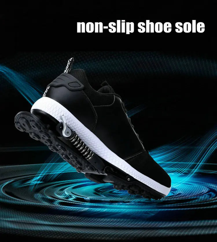 Mechanical running shoes Bouncing Spring shock absorption running Shoes Women men Sneaker Shoes - Clikcy