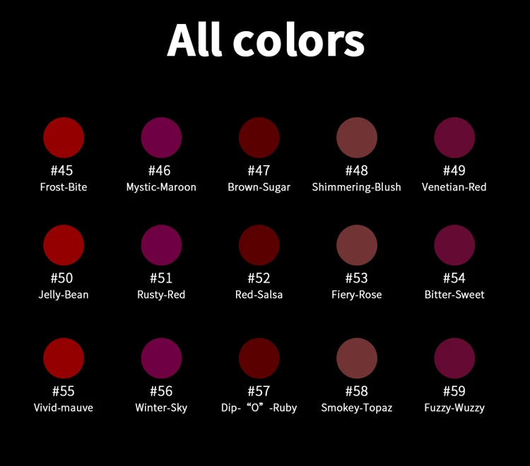 CHARMACY Matte Durable Easy To Wear Lipstick Natural Matte Red Velvet Lip Stick Lip Coloring Makeup Women Beauty Cosmetics - Clikcy