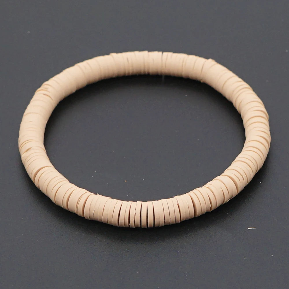 Handmade Colorful Polymer Clay Bracelets Pure Handmade Bead Boho Bracelet for Man and Woman Cheap Items and Free Shipping - Clikcy