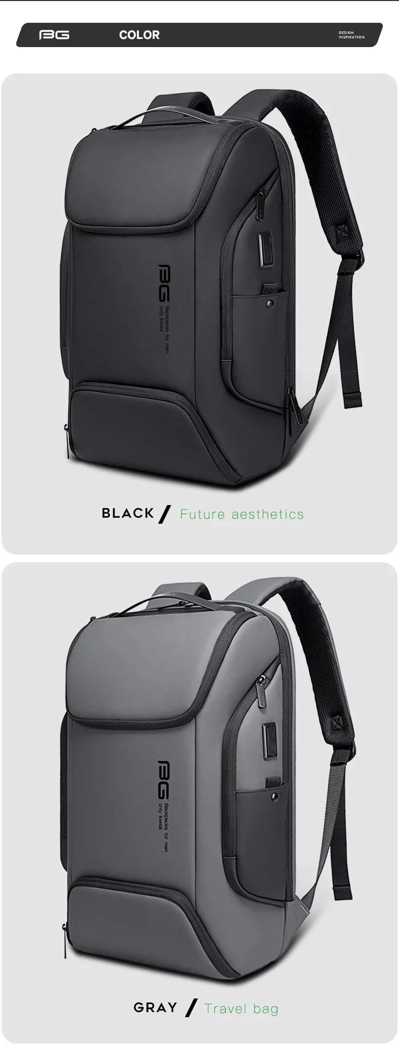 BANGE New Arrival Laptop Backpacks Multifunctional with WaterProof Big Capacity Daily Work Business Backpack Back Pack Mochila - Clikcy