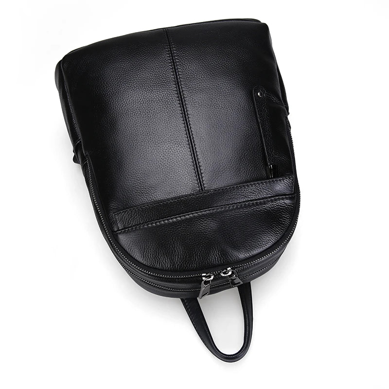 ZENCY 9 Color Fashion Soft Genuine Cow Leather Women Ladies Girls Backpack Top Layer Cowhide School Bag Female Knapsack Rucksack - Clikcy