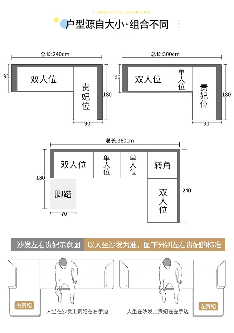 MANBAS Fabric Big Sofa Set Living Room Furniture Cloth Sofa Modernos Para Sala Sectional Sofa U Shape Corner Couch Grandes Salon - Clikcy