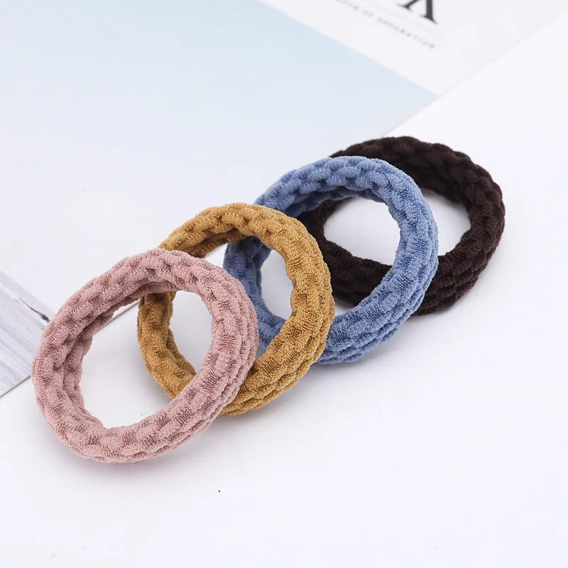 10PCS Women Girls Simple Basic Elastic Hair Bands Ties Scrunchie Ponytail Holder Rubber Bands Fashion Headband Hair Accessories - Clikcy
