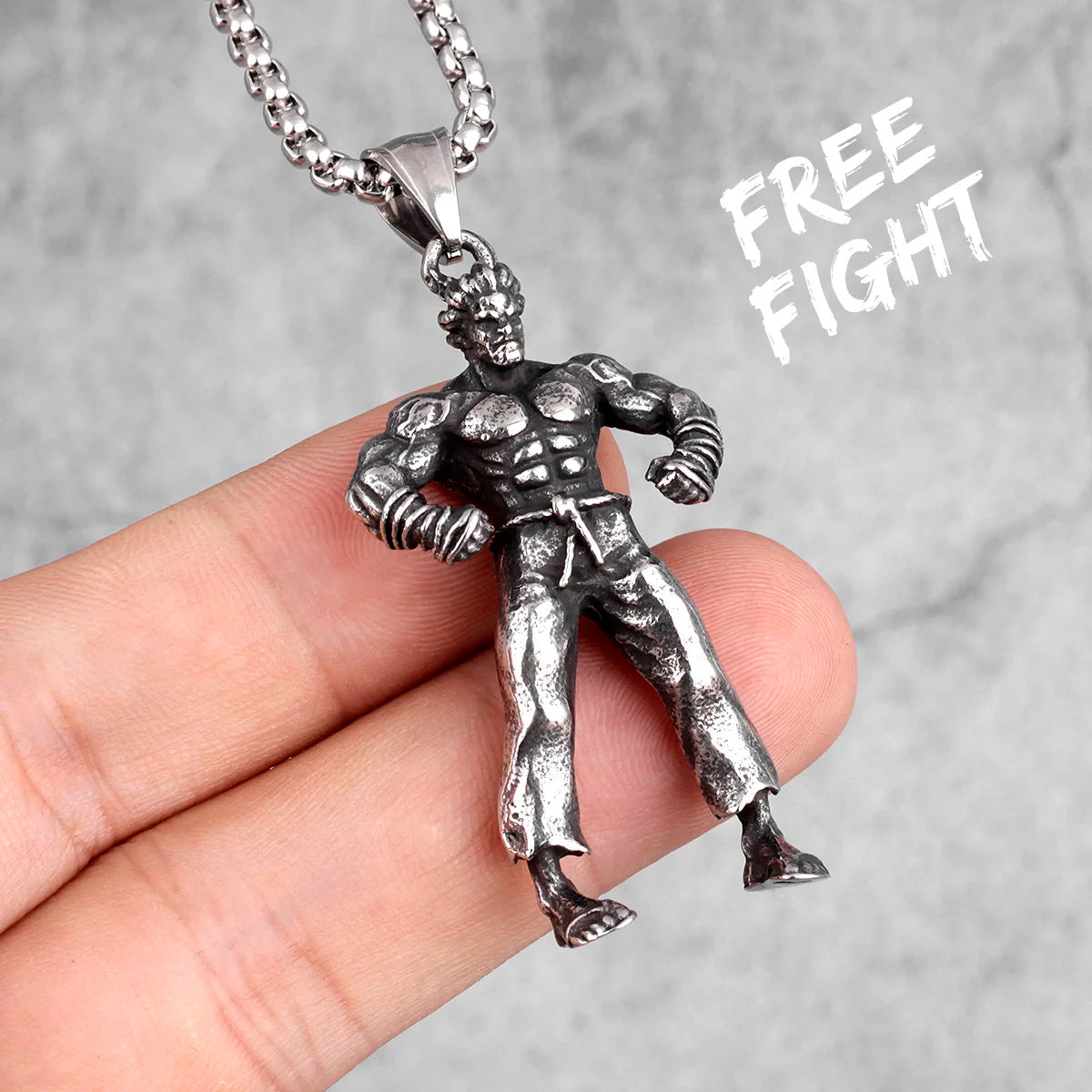 Fitness Gym Bodybuilding Boxing Gloves Stainless Steel Men Necklaces Pendants Chain for Boyfriend Male Jewelry Gift Wholesale - Clikcy