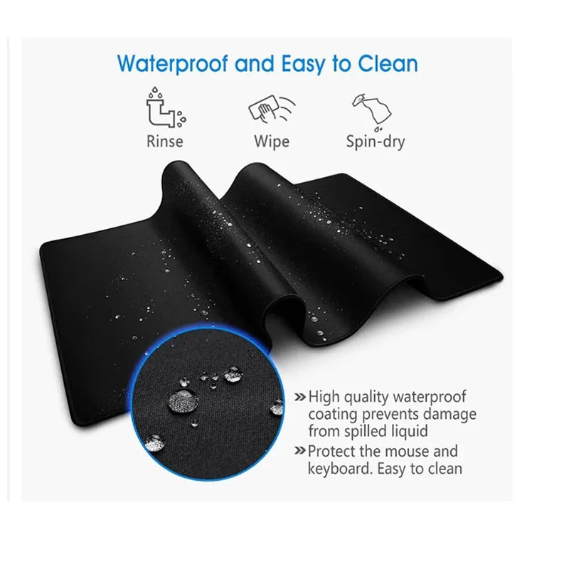Samurai Warrior Mouse Pad Gamer Computer Accessories Keyboard Table Mat Black Mousepad Company Gaming Laptop Desk Accessory Pc - Clikcy
