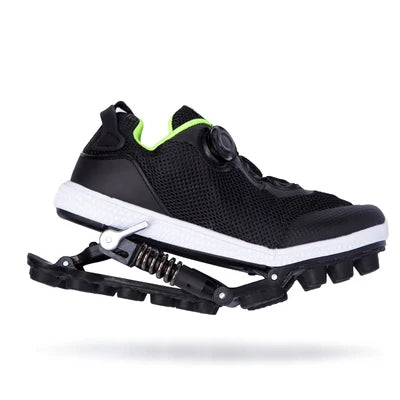 Mechanical running shoes Bouncing Spring shock absorption running Shoes Women men Sneaker Shoes - Clikcy
