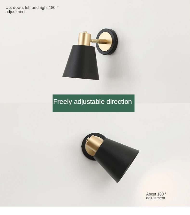 LED Wall Lamp for Bedroom Bedside Lamp Modern Lighting Mirror Front Lamp Living Dining Room Kitchen Sofa Background Wall Lights - Clikcy