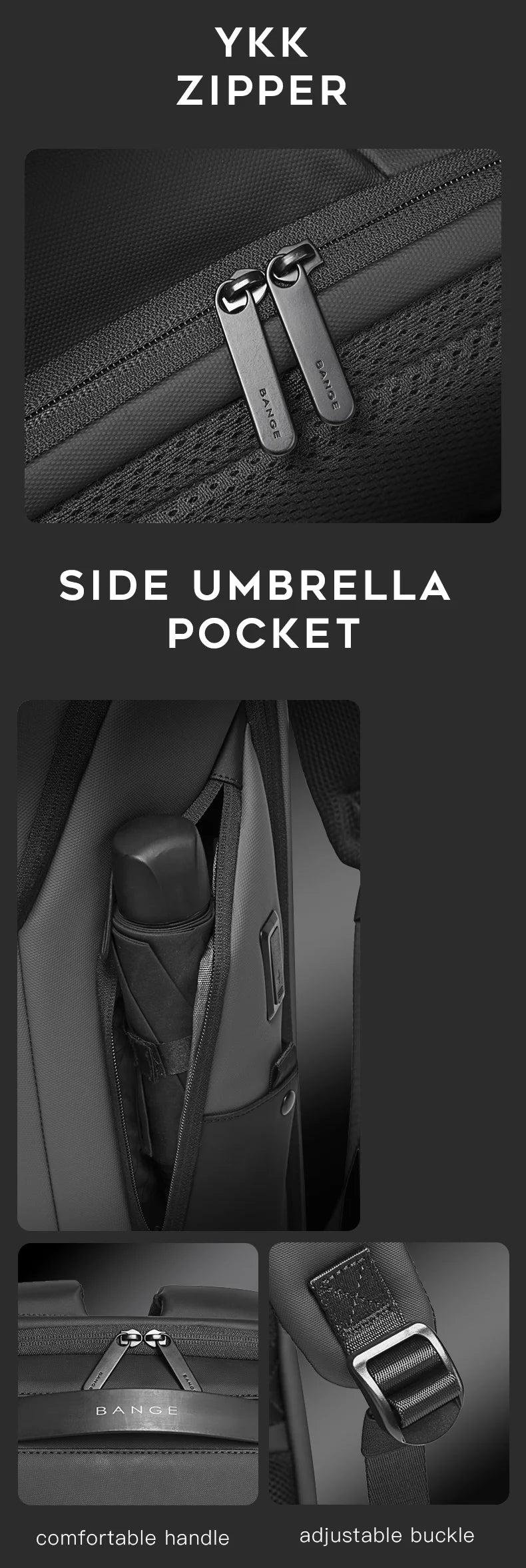 BANGE New Arrival Laptop Backpacks Multifunctional with WaterProof Big Capacity Daily Work Business Backpack Back Pack Mochila - Clikcy