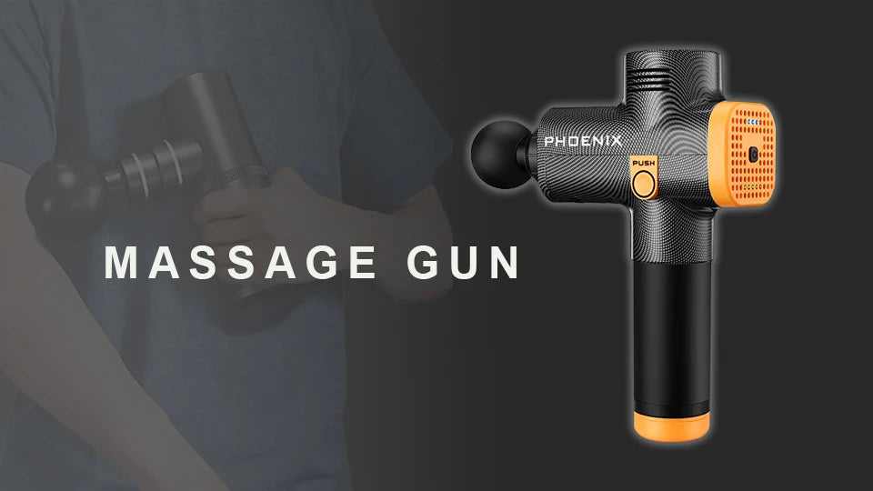 Phoenix A2 Massage Gun Muscle Relaxation Deep Tissue Massager Dynamic Vibrator Back Portable Handheld Display Fascia Gun Massage - Clikcy