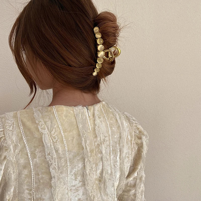 2025 New Elegant Opals Grip Back Of The Head Fixed Hair Shark Clip Headdress Girls Fashion Hairpin Accessories For Womans Clip - Clikcy