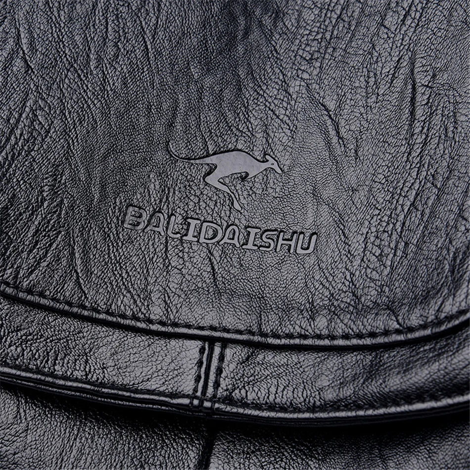 Genuine Women Leather Backpack Fashion Female Shoulder Bag Sac a Dos Ladies Bagpack Mochilas School Bags For Teenage Girls 2024 - Clikcy