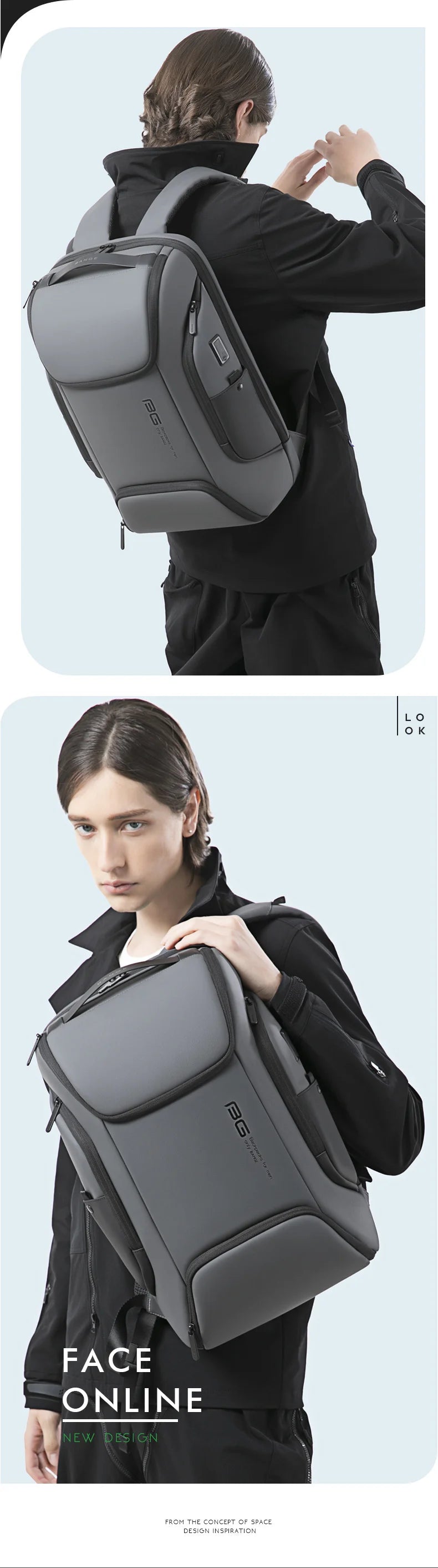 BANGE New Arrival Laptop Backpacks Multifunctional with WaterProof Big Capacity Daily Work Business Backpack Back Pack Mochila - Clikcy