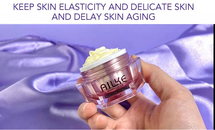 AILKE Face Cream With Hyaluronic Acid, Whitening Moisturizing Lifting Anti-aging, Women Sleeping Dry Korean Bleaching Skin Care - Clikcy
