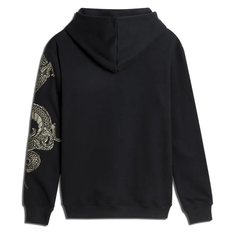 Supzoom Top Fashion Loose  Autumn And Winter New Arrival Dragon Embroidery Chinese Style Popular Casual Animal Cotton Hoodies - Clikcy