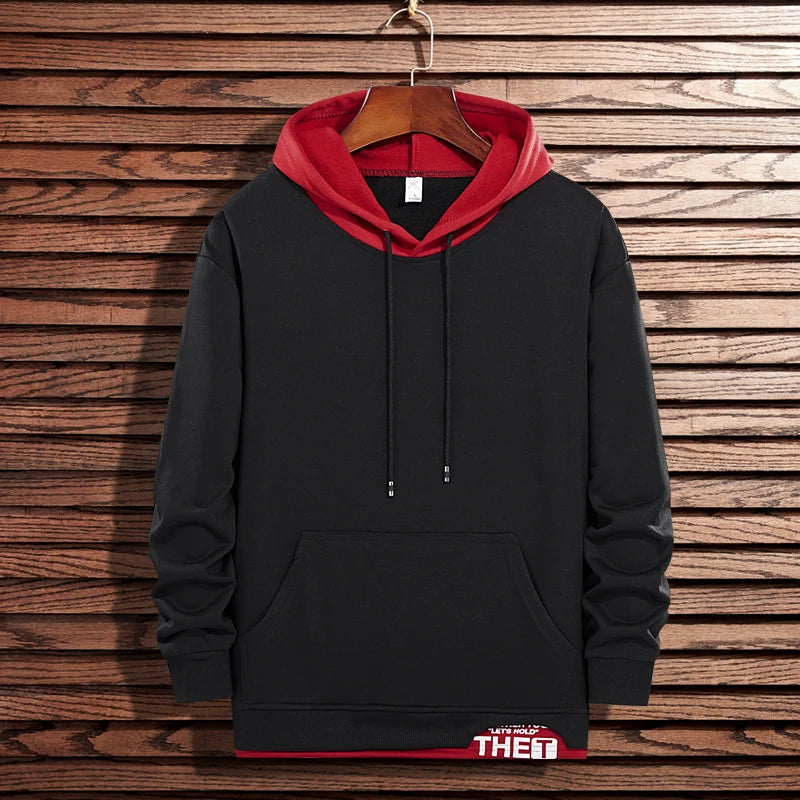 New Men Casual Hoodies Sweatshirts Mens Spring Autumn Solid Color Fashion Harajuku Streetwear Hoodies Sweatshirts Tops Male - Clikcy