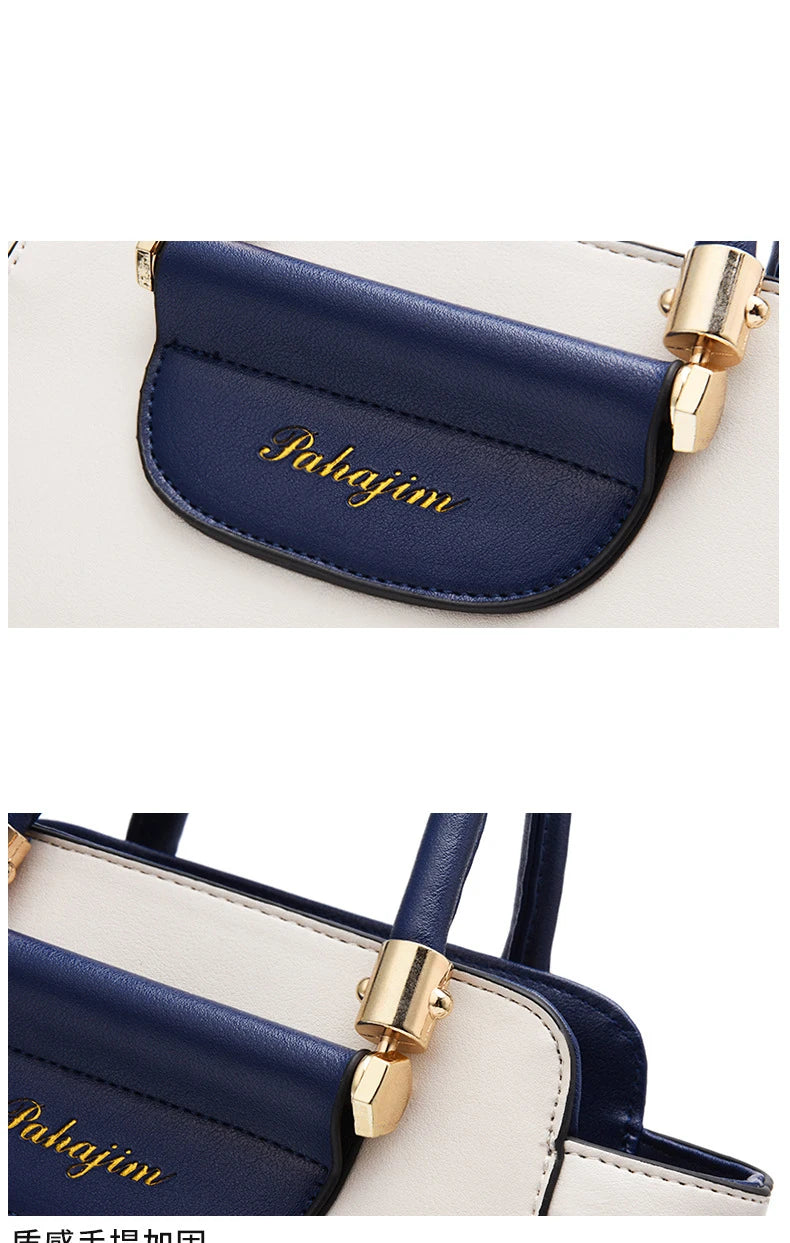 Women's bag 2025 new fashion women's bags hit color hand-held  bag Europeand the United States all-match shoulder messenger bag - Clikcy