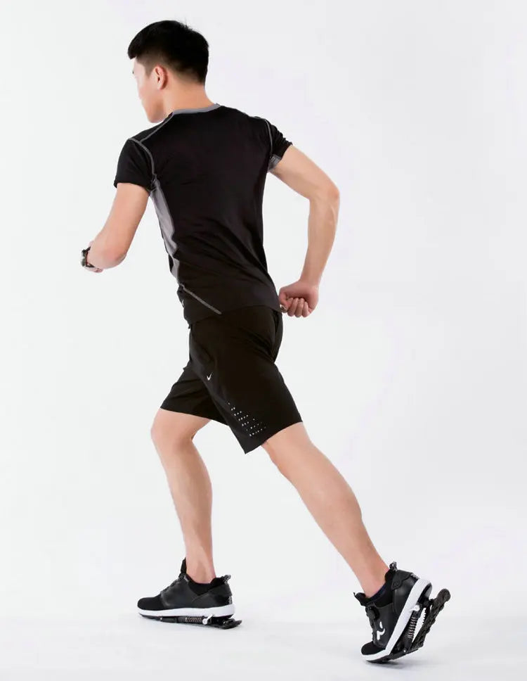 Mechanical running shoes Bouncing Spring shock absorption running Shoes Women men Sneaker Shoes - Clikcy