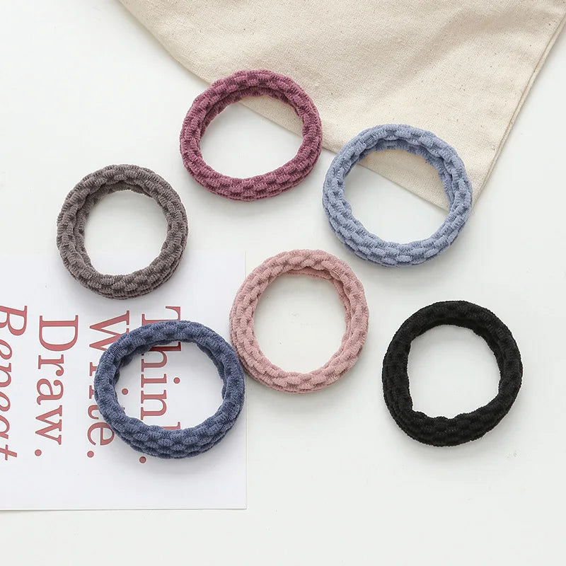 10PCS Women Girls Simple Basic Elastic Hair Bands Ties Scrunchie Ponytail Holder Rubber Bands Fashion Headband Hair Accessories - Clikcy