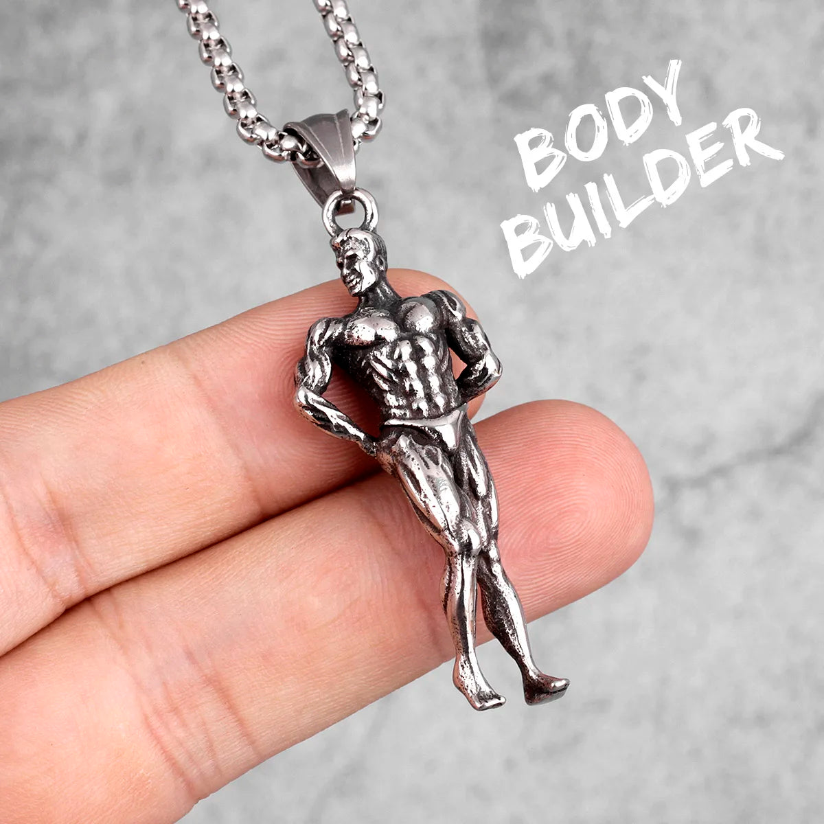 Fitness Gym Bodybuilding Boxing Gloves Stainless Steel Men Necklaces Pendants Chain for Boyfriend Male Jewelry Gift Wholesale - Clikcy