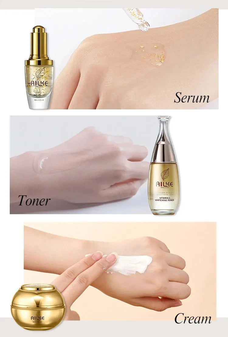 AILKE cosmetics facial skin care sets moisturizing whitening sleeping women beauty wrinkle cream face products female Wholesale - Clikcy