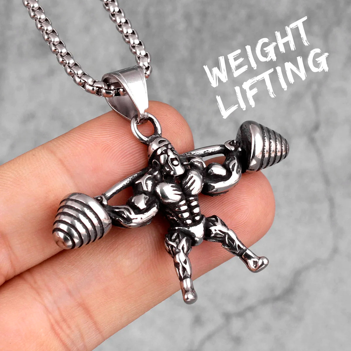 Fitness Gym Bodybuilding Boxing Gloves Stainless Steel Men Necklaces Pendants Chain for Boyfriend Male Jewelry Gift Wholesale