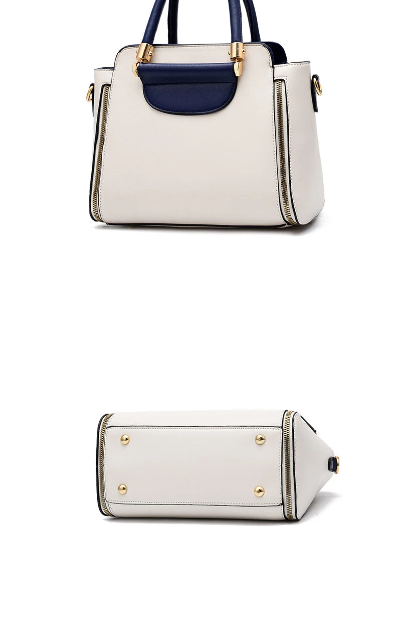 Women's bag 2025 new fashion women's bags hit color hand-held  bag Europeand the United States all-match shoulder messenger bag - Clikcy