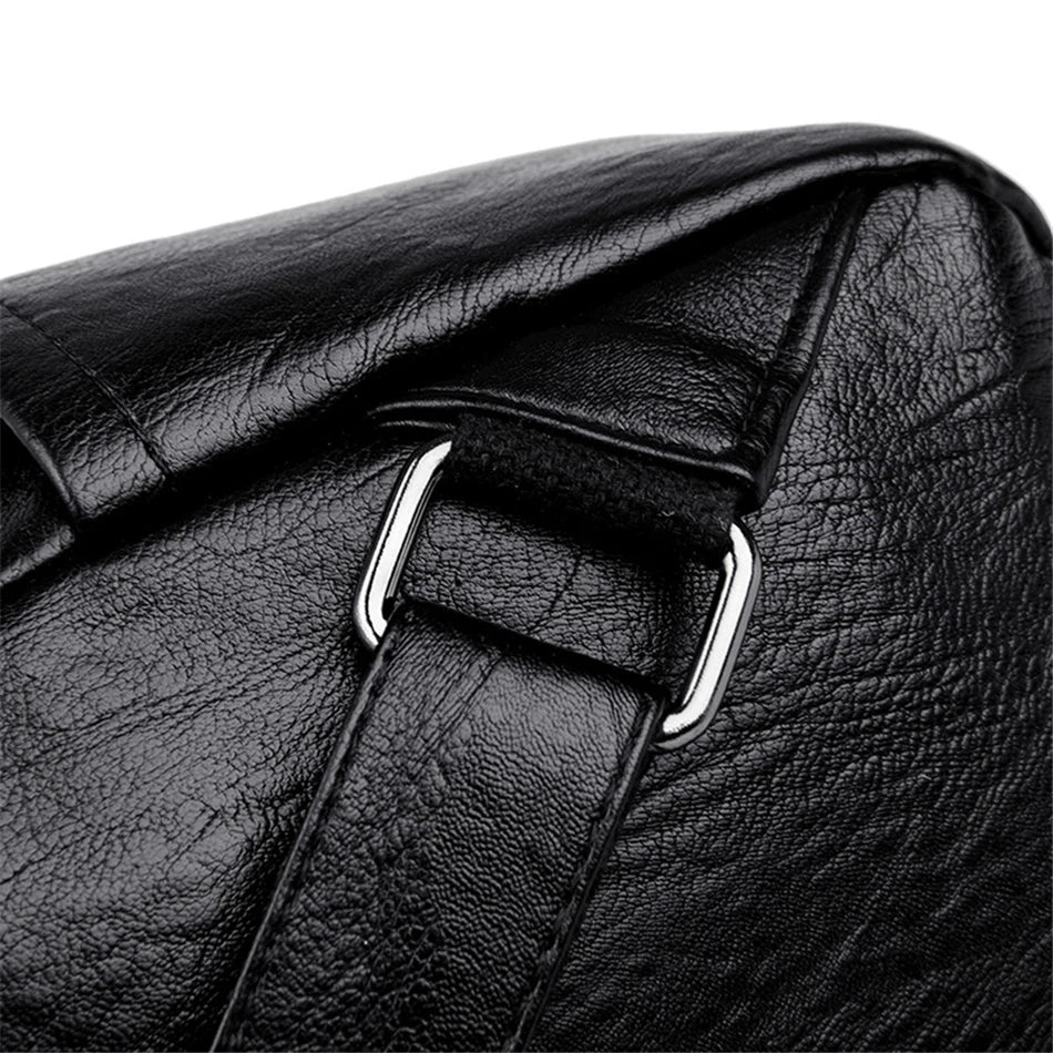 High Quality Soft Leather Backpacks Purses for Women Casual Daypack Vintage Bagpack School Bags for Teen Girls Mochilas Rucksack