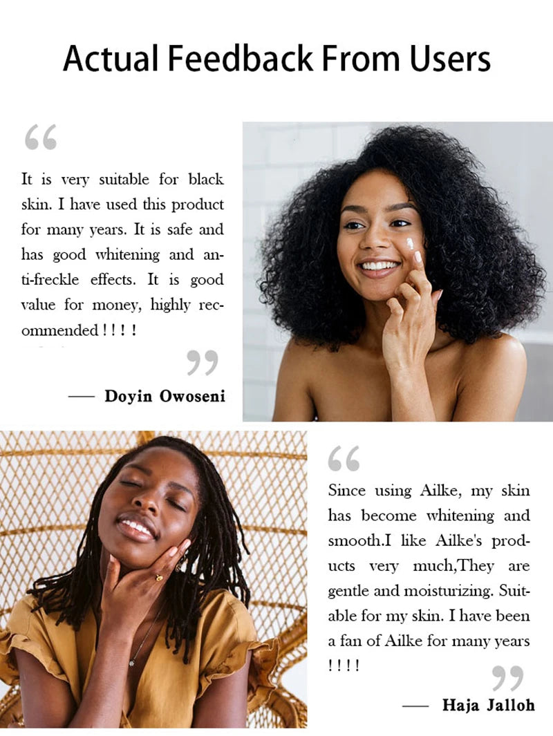 AILKE Whitening Moisturizing Korean Facial And Body Lotion Reduce Melanin Wrinkles Vitamin C Dark Spot Remover Skin Care Cream - Clikcy