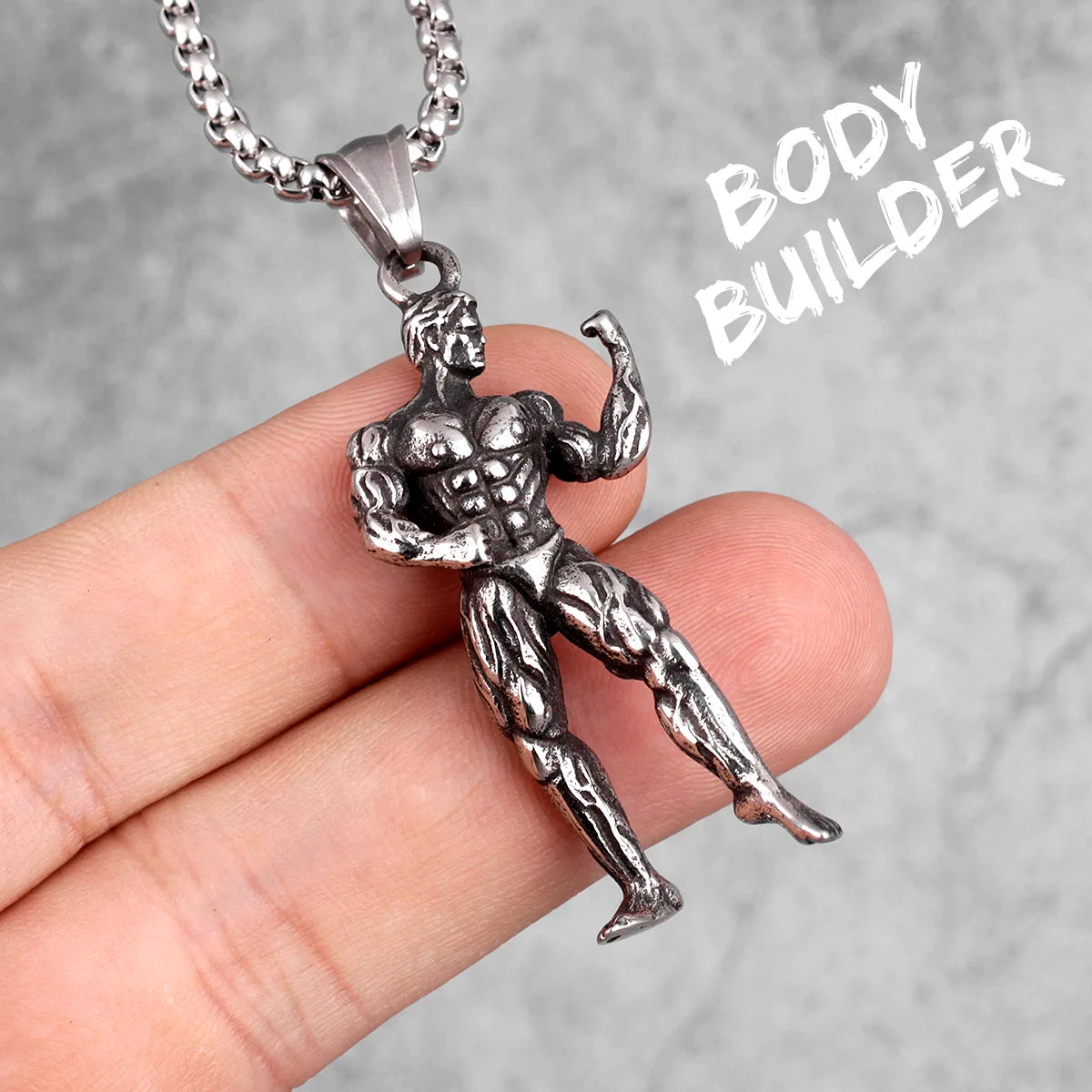 Fitness Gym Bodybuilding Boxing Gloves Stainless Steel Men Necklaces Pendants Chain for Boyfriend Male Jewelry Gift Wholesale