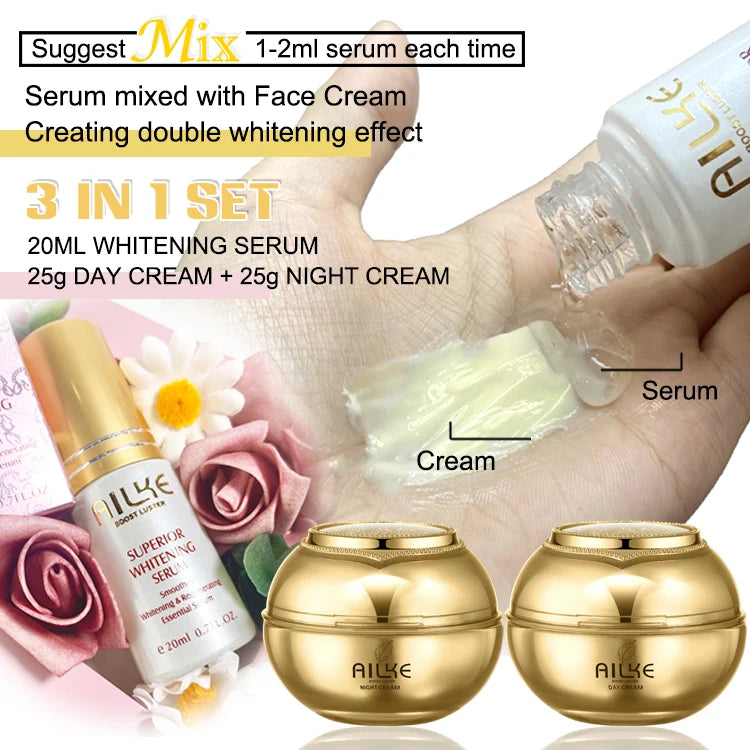 AILKE cosmetics facial skin care sets moisturizing whitening sleeping women beauty wrinkle cream face products female Wholesale - Clikcy