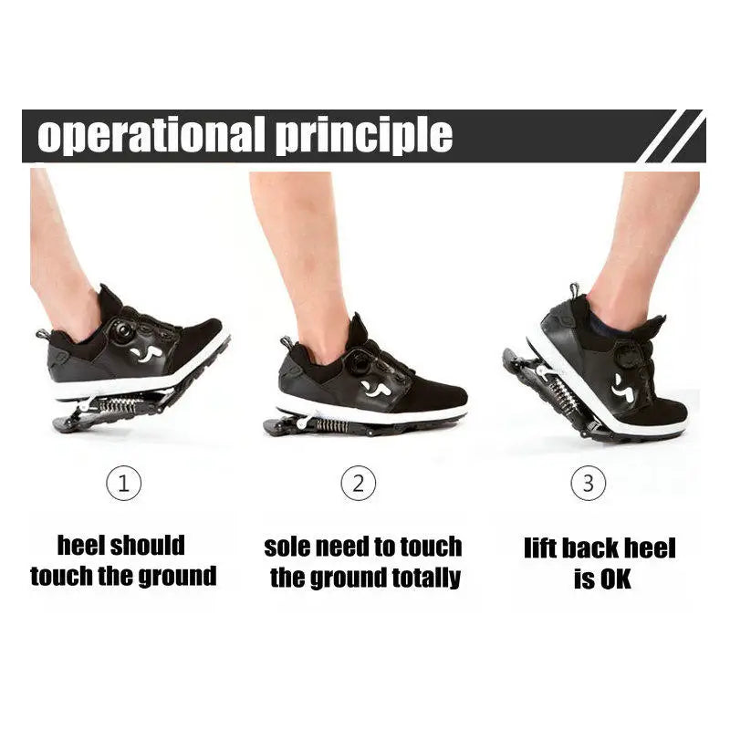 Mechanical running shoes Bouncing Spring shock absorption running Shoes Women men Sneaker Shoes - Clikcy