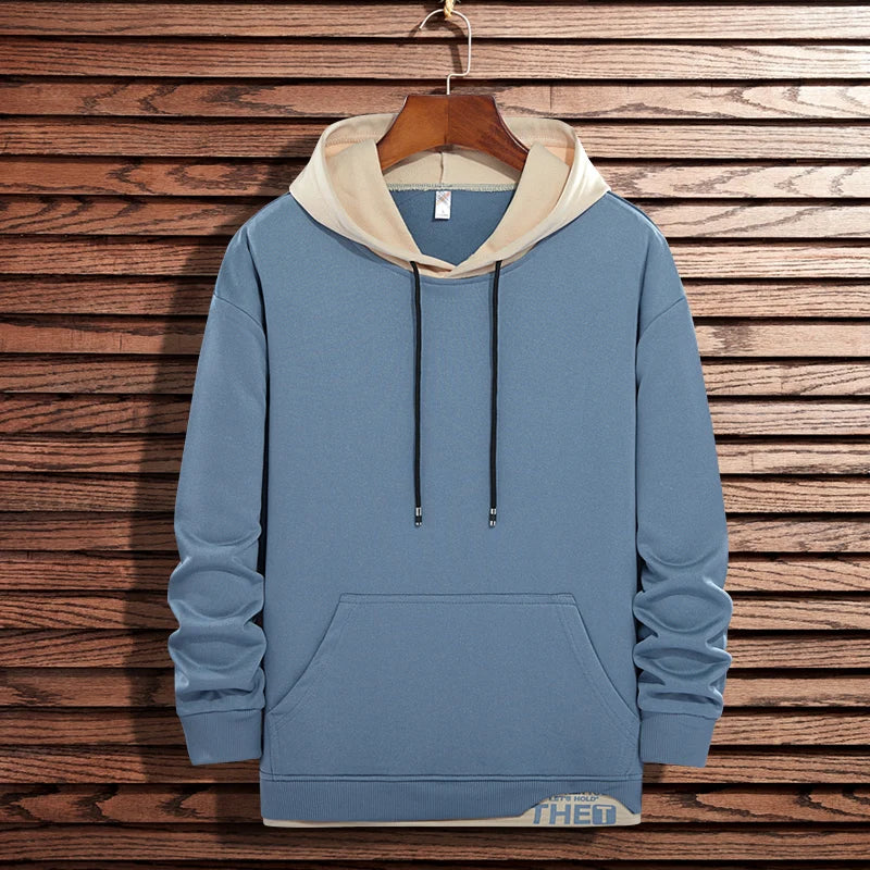 New Men Casual Hoodies Sweatshirts Mens Spring Autumn Solid Color Fashion Harajuku Streetwear Hoodies Sweatshirts Tops Male - Clikcy