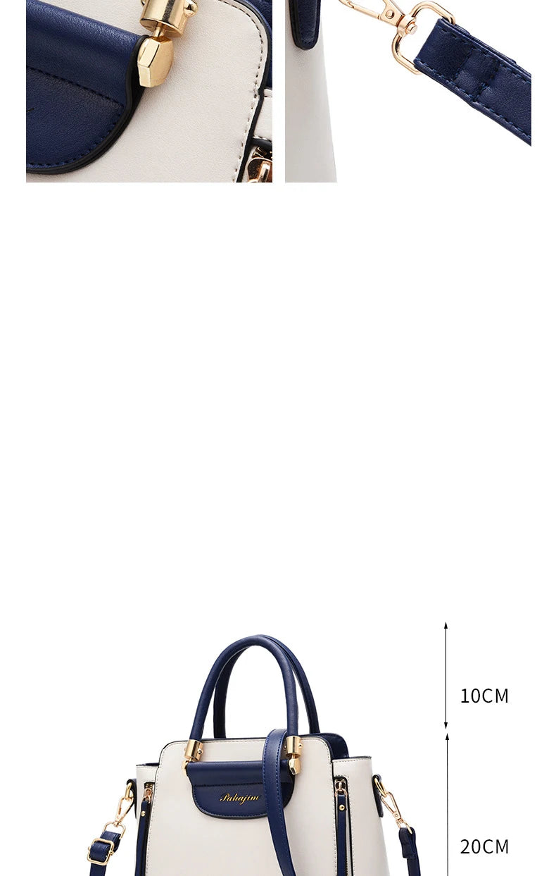 Women's bag 2025 new fashion women's bags hit color hand-held  bag Europeand the United States all-match shoulder messenger bag - Clikcy