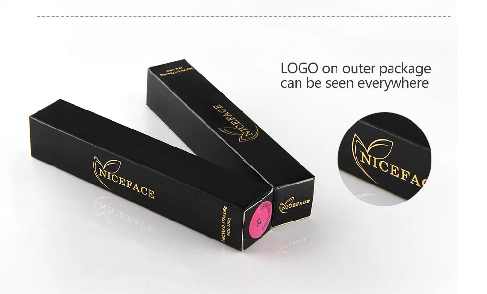 NICEFACE Matte Liquid Lipstick Waterproof Long Lasting Lip Gloss Tint Sexy Red Nude Purple Metallic Lipsticks Makeup Cosmetics - Clikcy