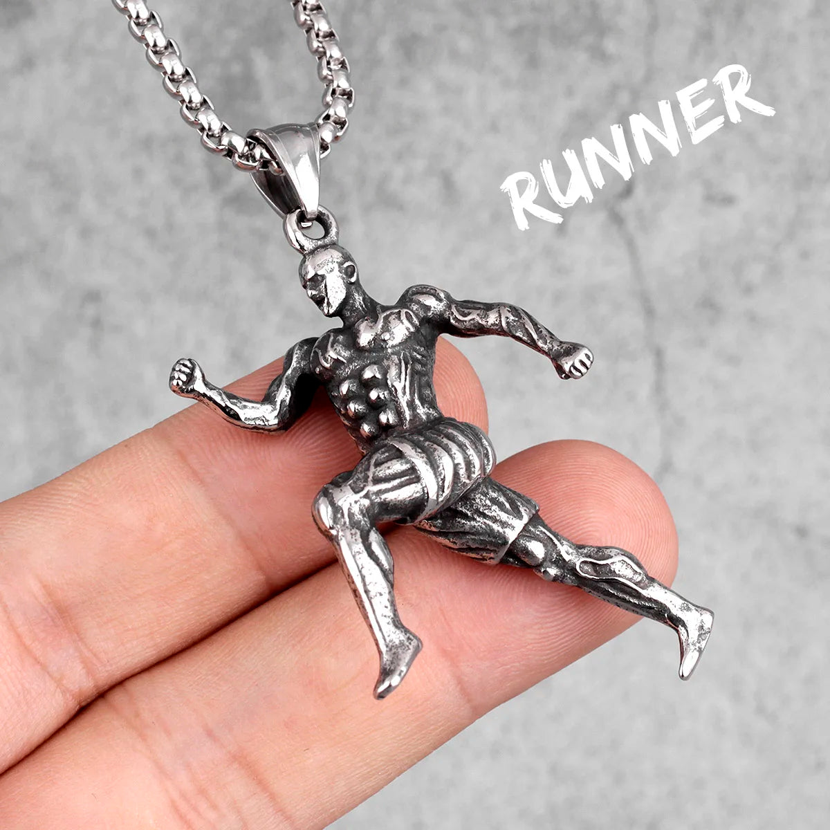 Fitness Gym Bodybuilding Boxing Gloves Stainless Steel Men Necklaces Pendants Chain for Boyfriend Male Jewelry Gift Wholesale - Clikcy